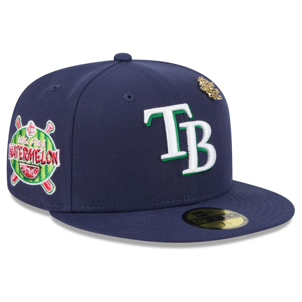 Tampa Bay Rays New Era 2025 Big League Chew 59FIFTY Fitted Hat - Navy - New Era Online