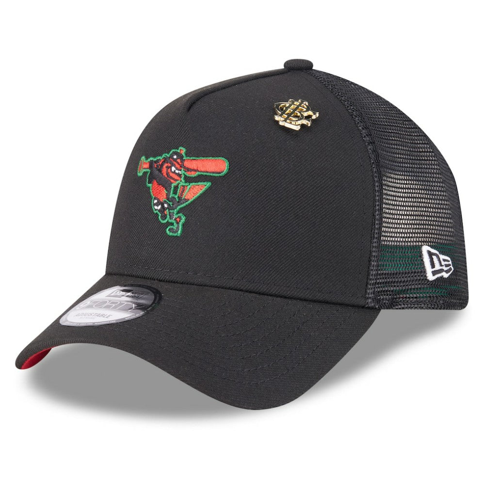 Baltimore Orioles New Era 2025 Big League Chew A-Frame 9FORTY Adjustable Trucker Hat - Black - New Era Sale