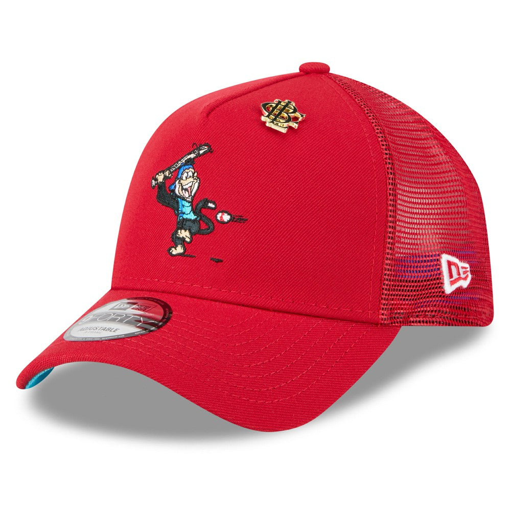Los Angeles Angels New Era 2025 Big League Chew A-Frame 9FORTY Adjustable Trucker Hat - Red - New Era Discount