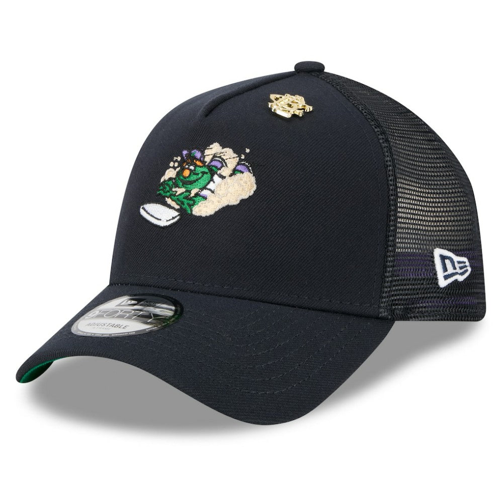 Boston Red Sox New Era 2025 Big League Chew A-Frame 9FORTY Adjustable Trucker Hat - Navy - New Era Online