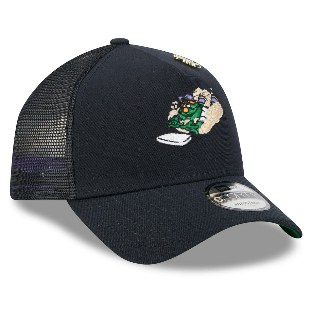 Boston Red Sox New Era 2025 Big League Chew A-Frame 9FORTY Adjustable Trucker Hat - Navy - New Era Online