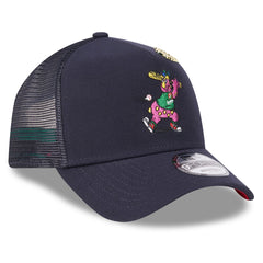 Cleveland Guardians New Era 2025 Big League Chew A-Frame 9FORTY Adjustable Trucker Hat - Navy - New Era Lifestyle