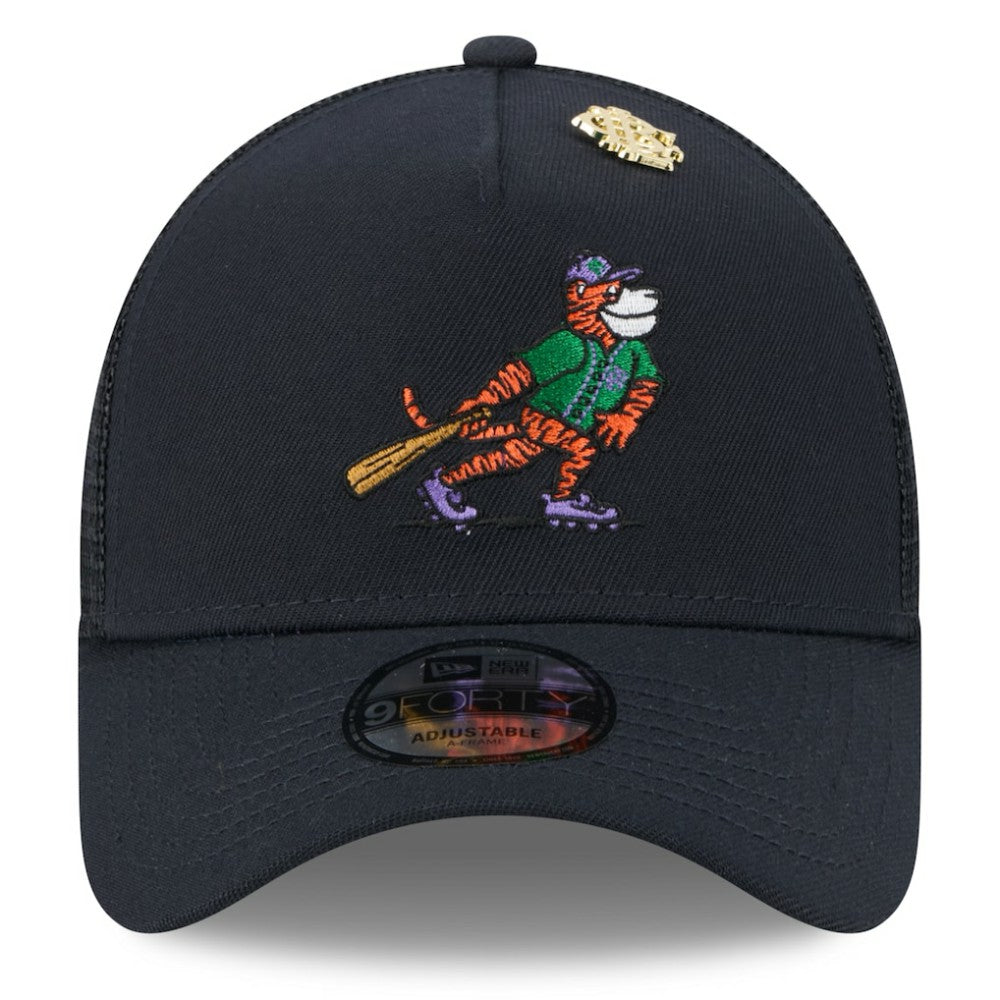 Detroit Tigers New Era 2025 Big League Chew A-Frame 9FORTY Adjustable Trucker Hat - Navy - New Era Online