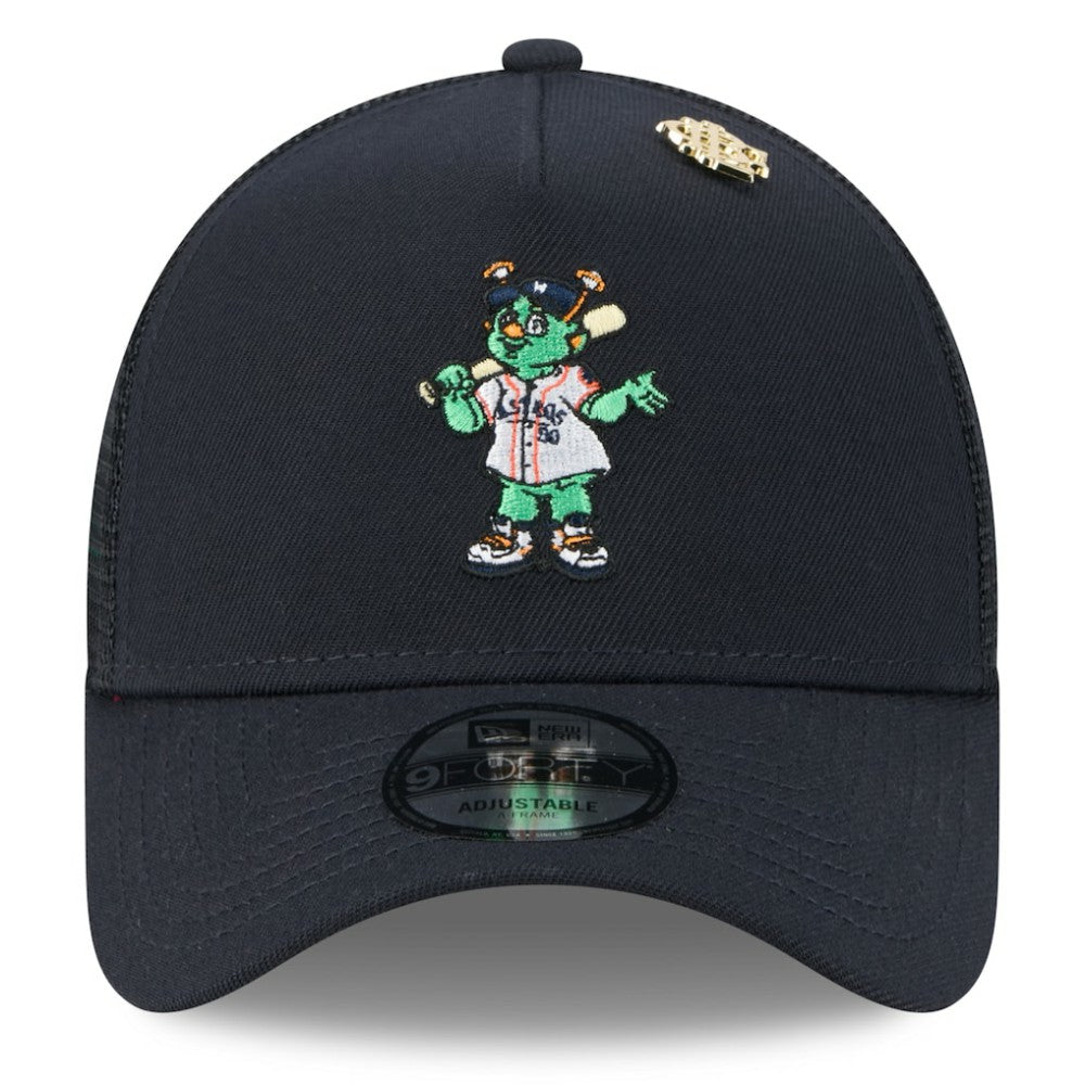Houston Astros New Era 2025 Big League Chew A-Frame 9FORTY Adjustable Trucker Hat - Navy - New Era Online