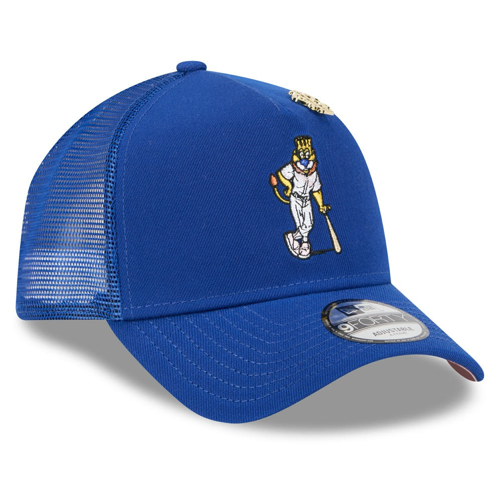Kansas City Royals New Era 2025 Big League Chew A-Frame 9FORTY Adjustable Trucker Hat - Royal - New Era on Sale
