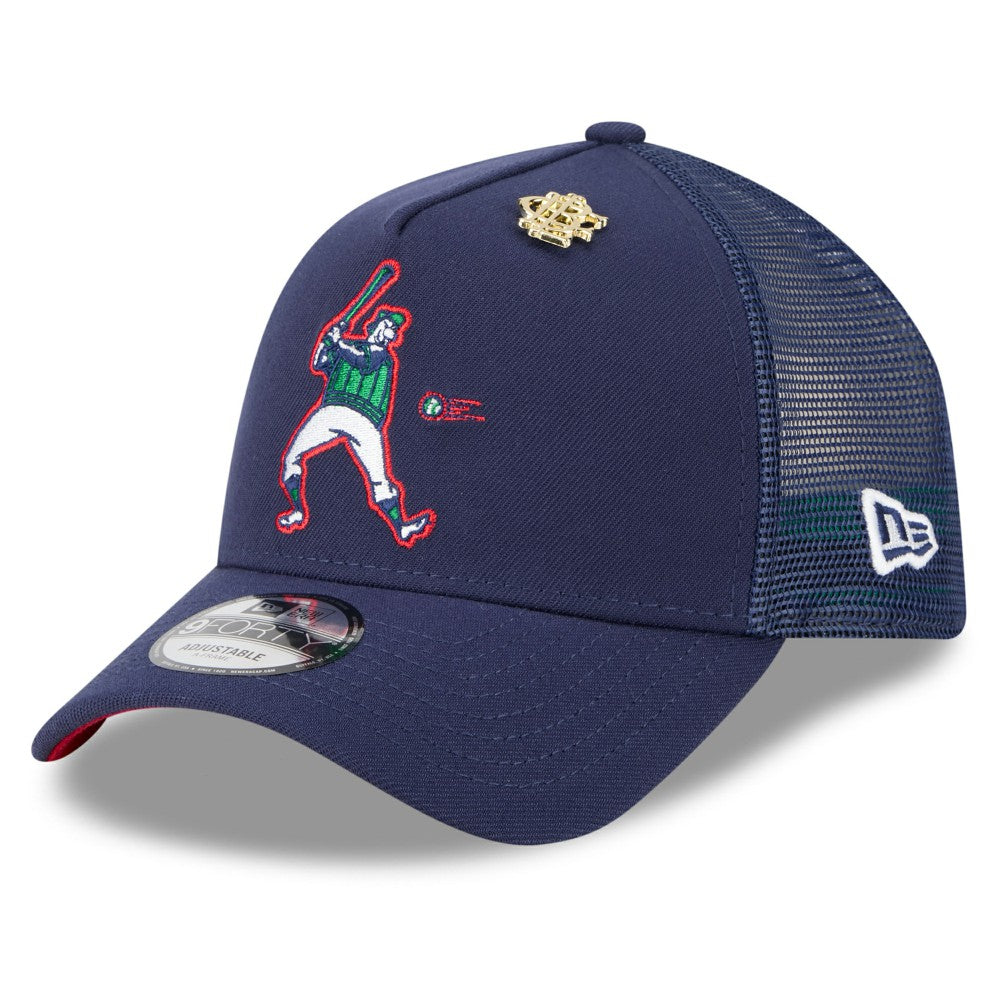 Milwaukee Brewers New Era 2025 Big League Chew A-Frame 9FORTY Adjustable Trucker Hat - Navy - New Era Sale