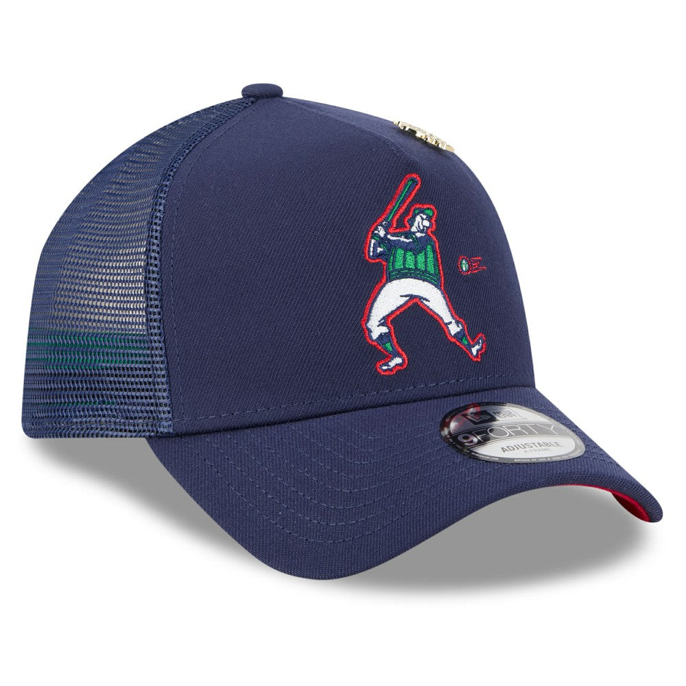 Milwaukee Brewers New Era 2025 Big League Chew A-Frame 9FORTY Adjustable Trucker Hat - Navy - New Era Sale