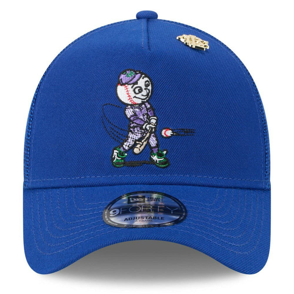 New York Mets New Era 2025 Big League Chew A-Frame 9FORTY Adjustable Trucker Hat - Royal - New Era Lifestyle