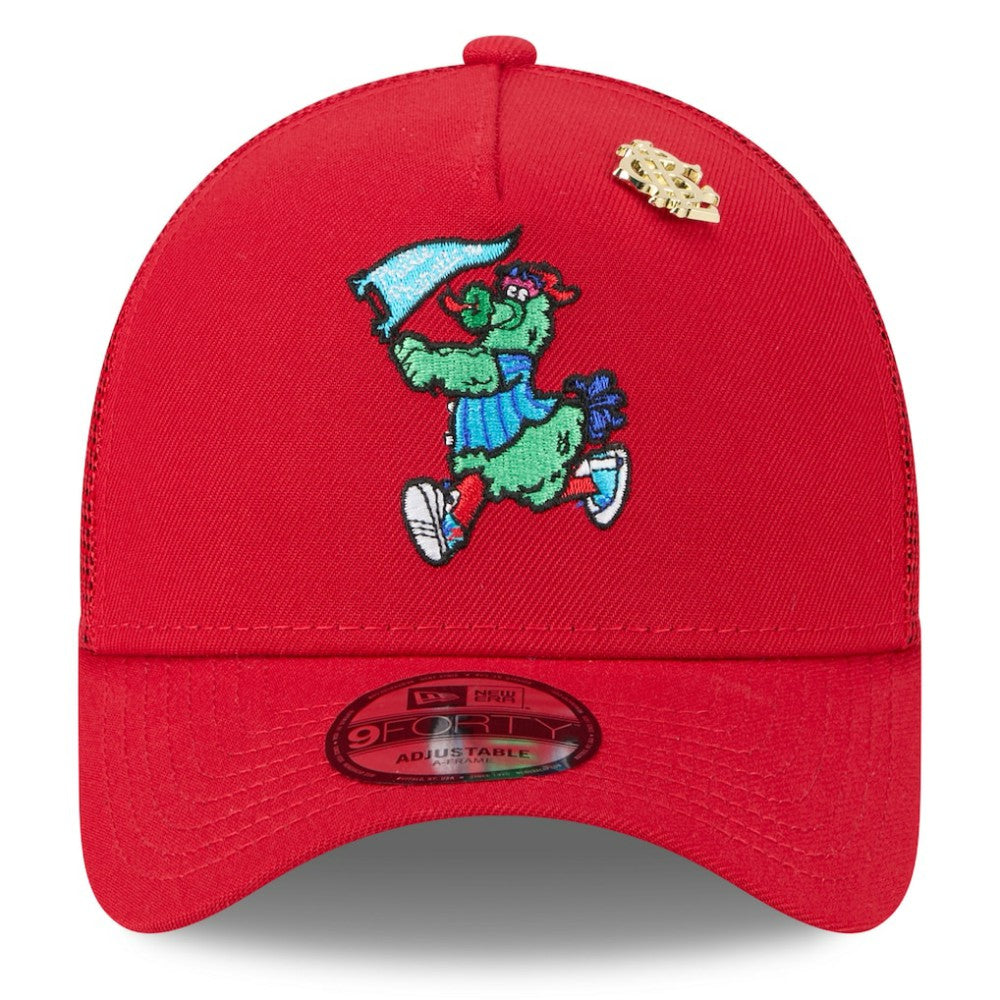 Philadelphia Phillies New Era 2025 Big League Chew A-Frame 9FORTY Adjustable Trucker Hat - Red - New Era Online