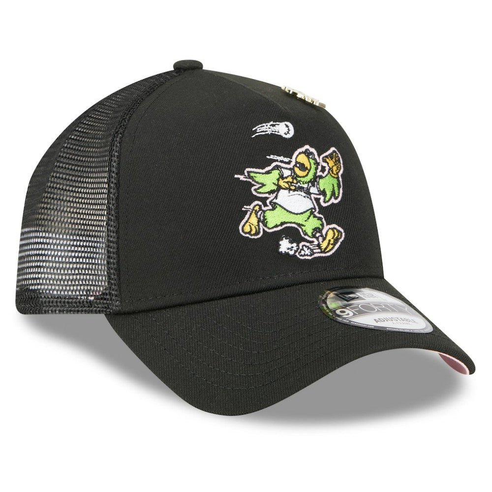 Pittsburgh Pirates New Era 2025 Big League Chew A-Frame 9FORTY Adjustable Trucker Hat - Black - New Era Sale