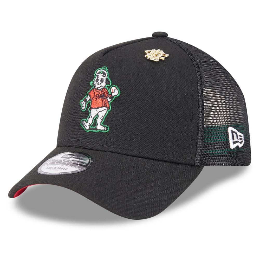 San Francisco Giants New Era 2025 Big League Chew A-Frame 9FORTY Adjustable Trucker Hat - Black - New Era Online