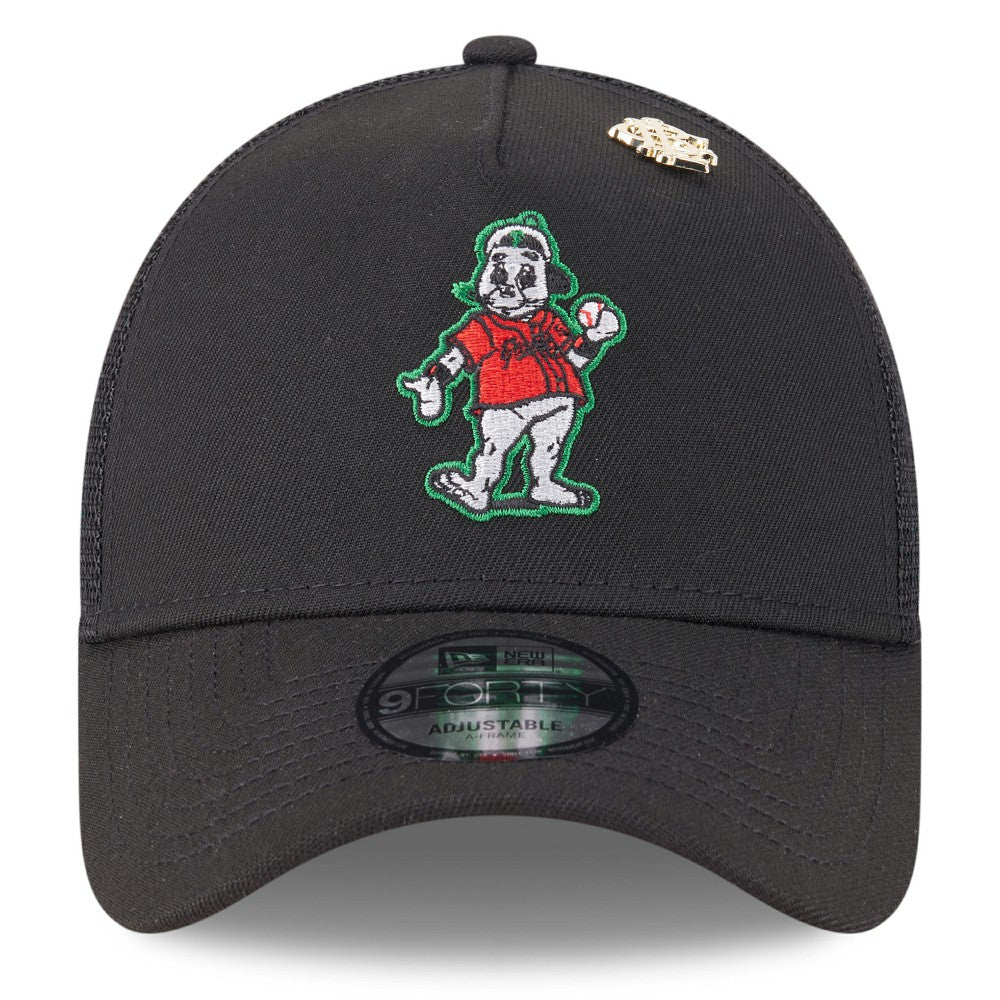 San Francisco Giants New Era 2025 Big League Chew A-Frame 9FORTY Adjustable Trucker Hat - Black - New Era Online