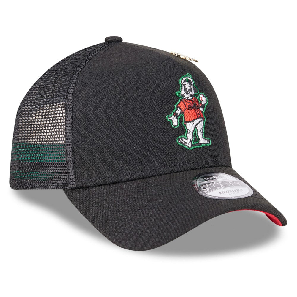 San Francisco Giants New Era 2025 Big League Chew A-Frame 9FORTY Adjustable Trucker Hat - Black - New Era Online