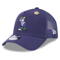 Tampa Bay Rays New Era 2025 Big League Chew A-Frame 9FORTY Adjustable Trucker Hat - Navy - New Era on Sale