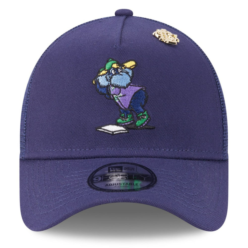 Tampa Bay Rays New Era 2025 Big League Chew A-Frame 9FORTY Adjustable Trucker Hat - Navy - New Era on Sale