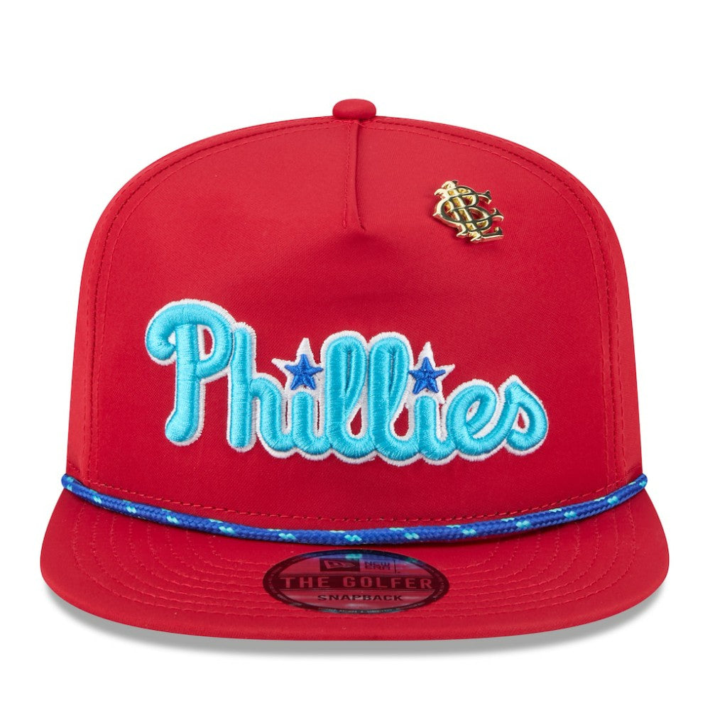 Philadelphia Phillies New Era 2025 Big League Chew Golfer Snapback Hat - Red - New Era on Sale