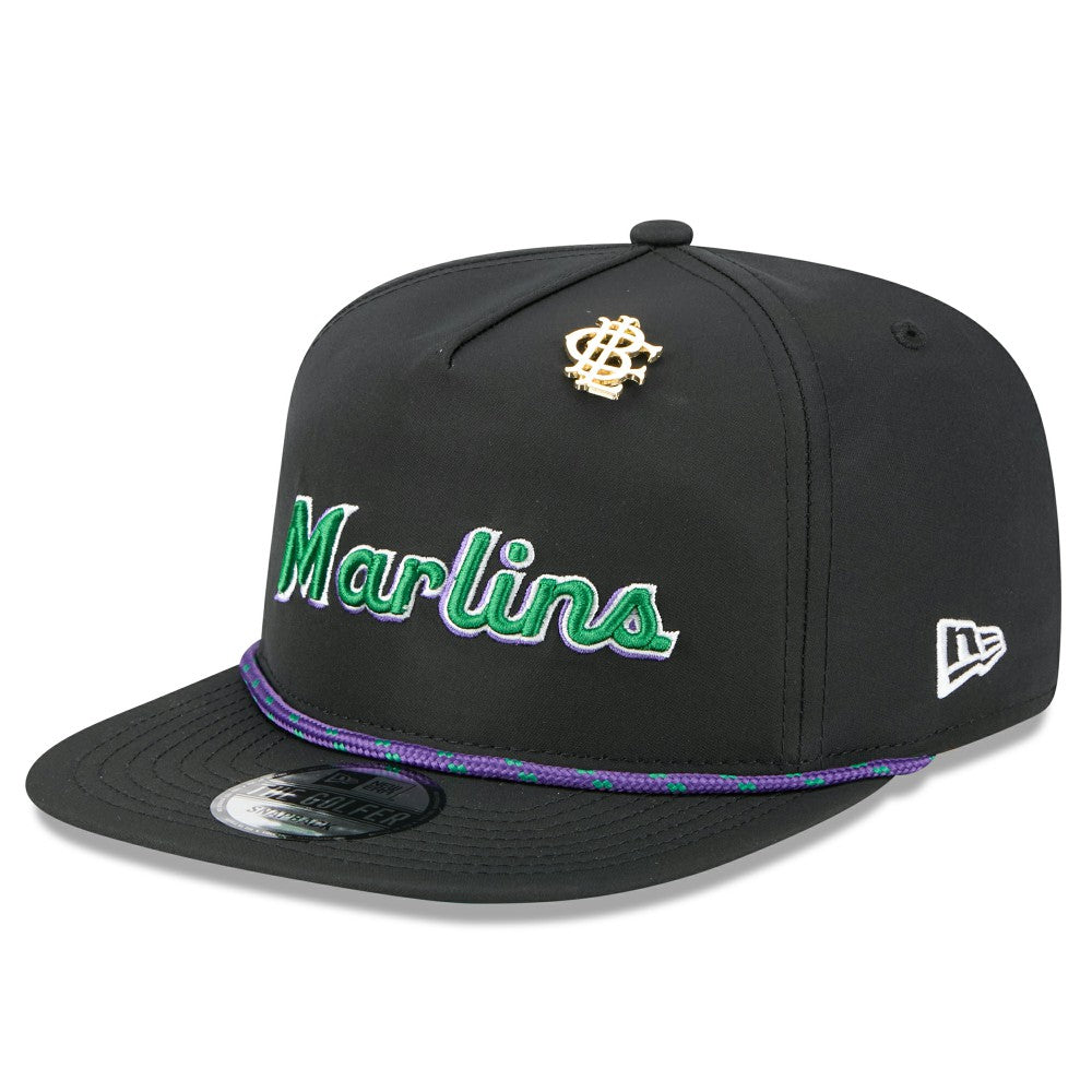 Miami Marlins New Era 2025 Big League Chew Golfer Snapback Hat - Black - New Era on Sale