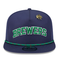 Milwaukee Brewers New Era 2025 Big League Chew Golfer Snapback Hat - Navy - New Era Sale
