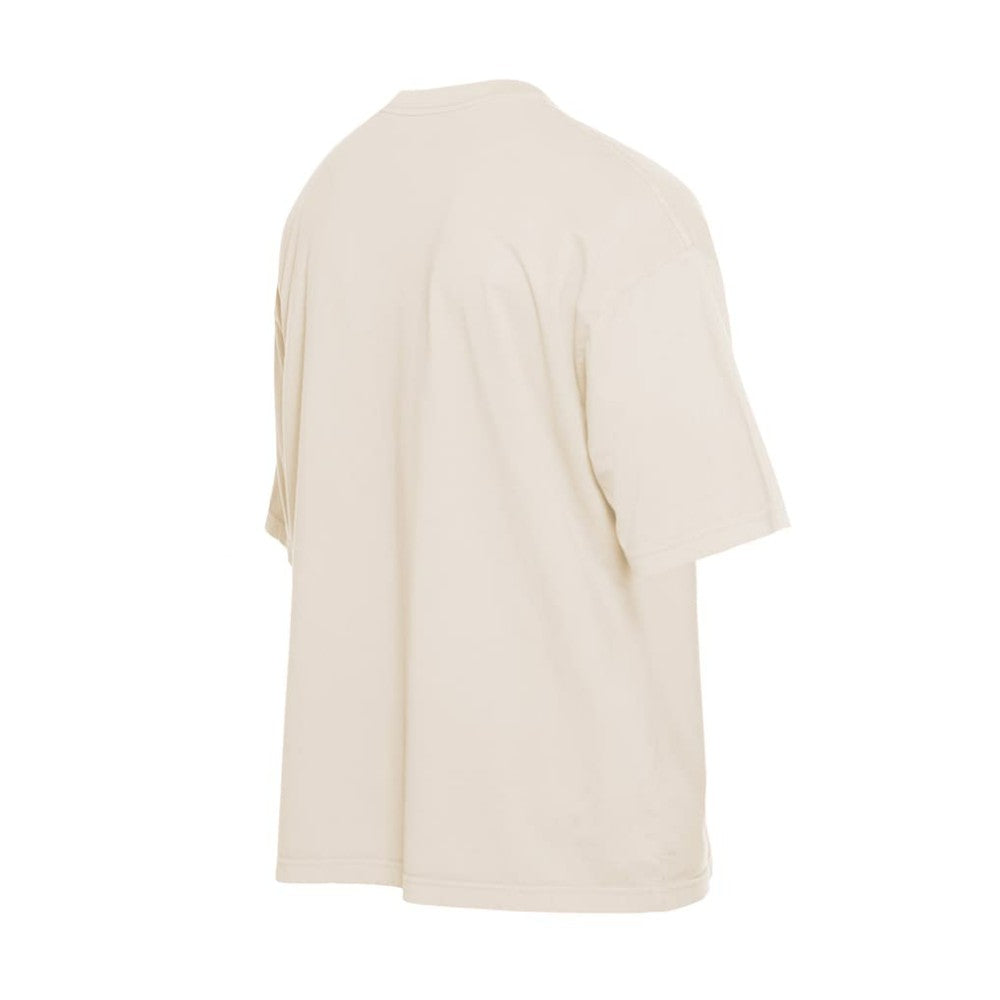 Chicago Cubs New Era Cooperstown Collection Oversized Throwback Distressed T-Shirt - Cream - New Era Lifestyle