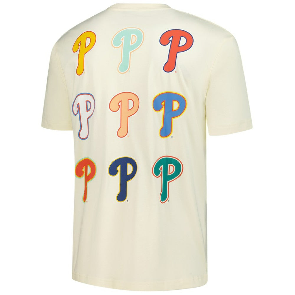 Philadelphia Phillies New Era Ransom Note Oversized T-Shirt - Cream - New Era Lifestyle