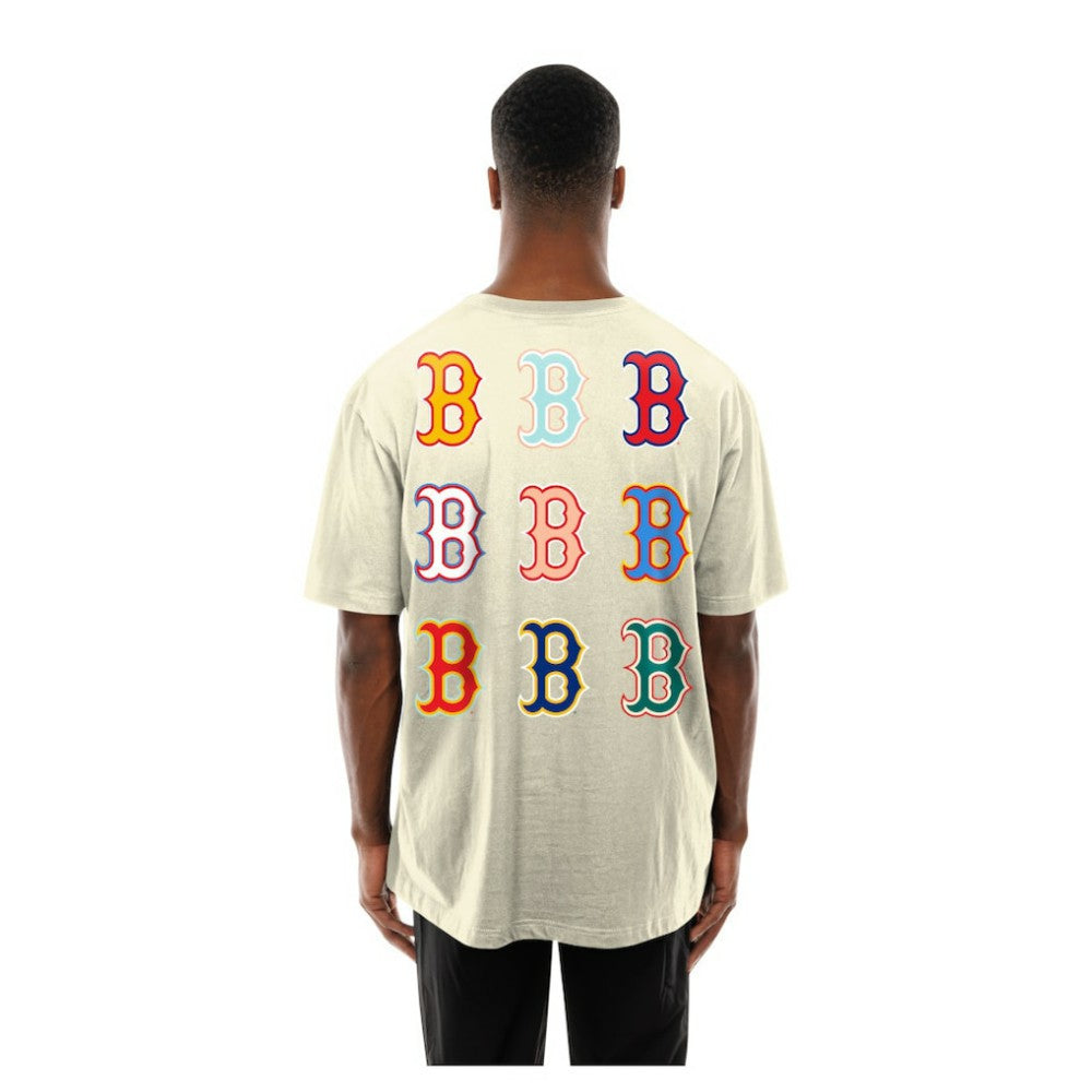 Boston Red Sox New Era Ransom Note Oversized T-Shirt - Cream - New Era Lifestyle