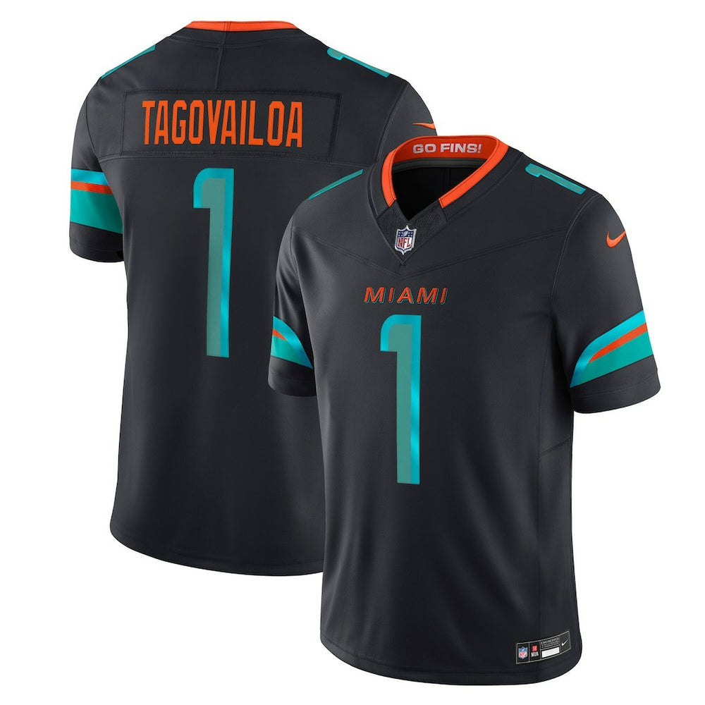 Nike Tua Tagovailoa Miami Dolphins 2025 Rivalries Collection Limited Jersey Pitch Blue