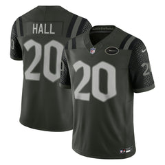 Nike Breece Hall New York Jets 2025 Rivalries Collection Limited Jersey Gotham Green