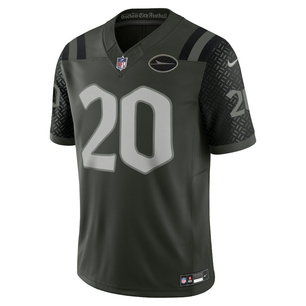 Nike Breece Hall New York Jets 2025 Rivalries Collection Limited Jersey Gotham Green
