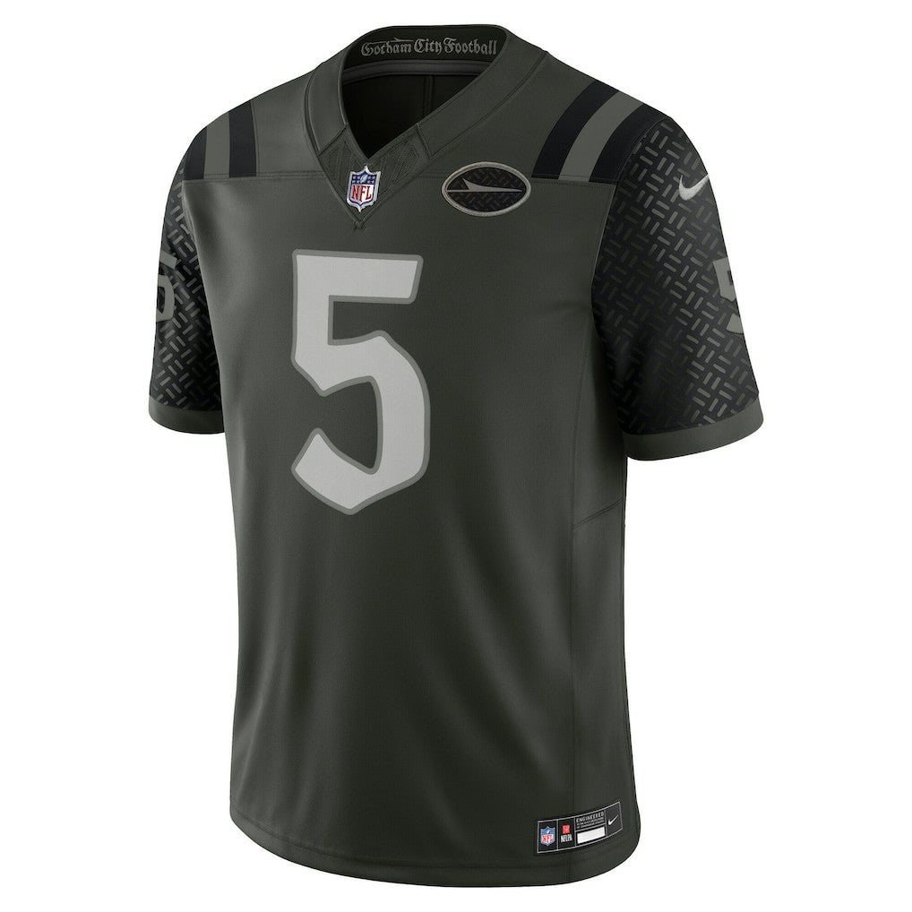 Nike Garrett Wilson New York Jets 2025 Rivalries Collection Limited Jersey Gotham Green