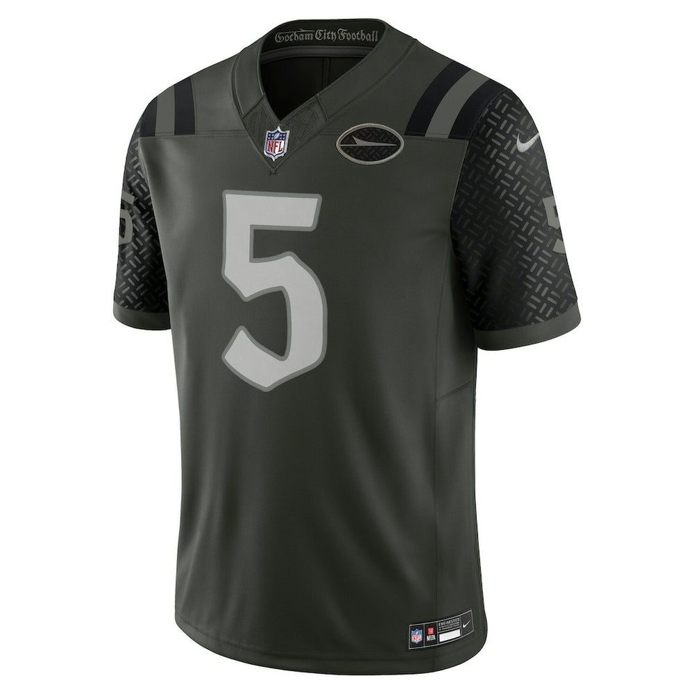 Nike Garrett Wilson New York Jets 2025 Rivalries Collection Limited Jersey Gotham Green