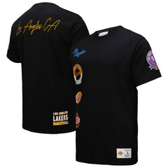 Los Angeles Lakers Black Out Collection Vintage Premium T-Shirt Black