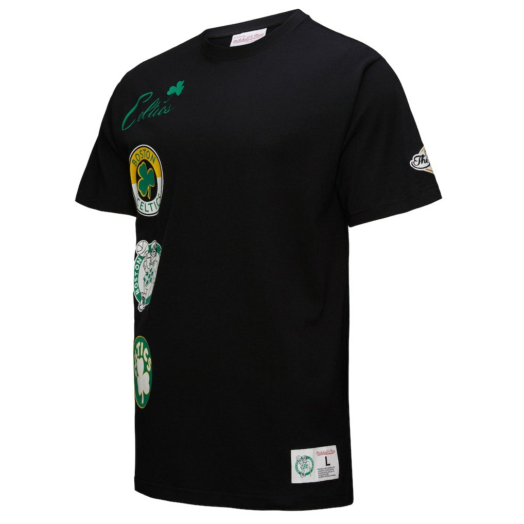 Boston Celtics Black Out Collection Vintage Premium T-Shirt Black