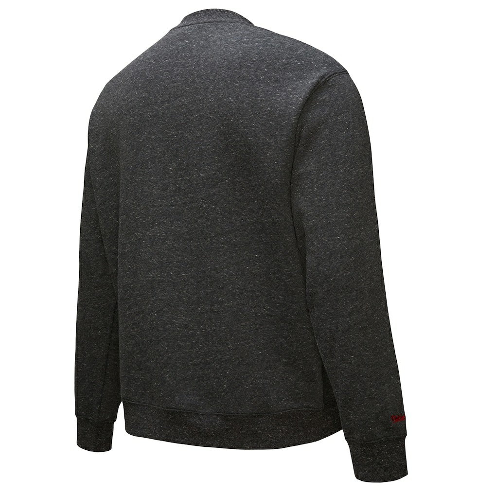 Chicago Bulls Hardwood Classics Blackout Collection Snow Washed Pullover Sweatshirt Black