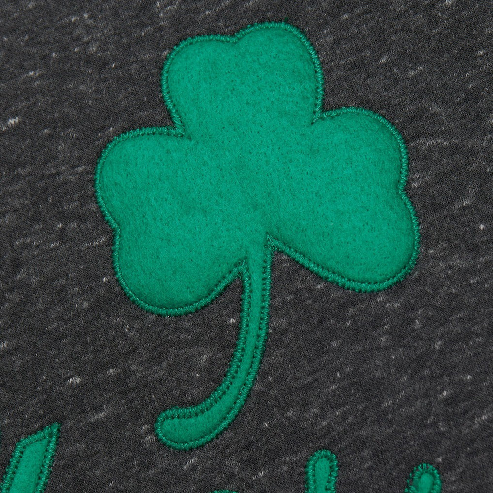 Boston Celtics Hardwood Classics Blackout Collection Snow Washed Pullover Sweatshirt Black