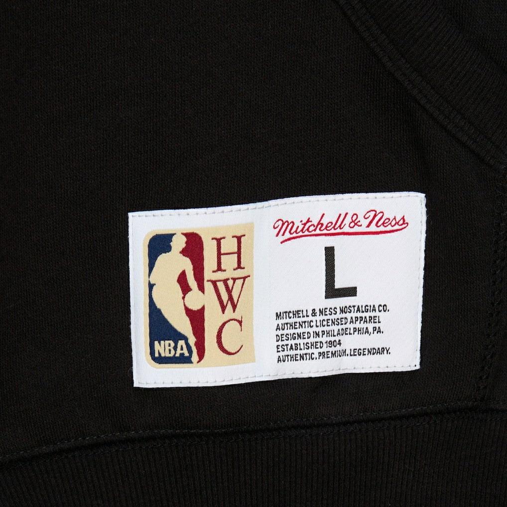 Golden State Warriors Hardwood Classics Blackout Collection Pullover Hoodie for sale Black | Mitchell & Ness