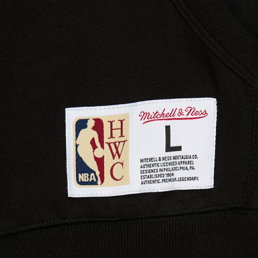 Golden State Warriors Hardwood Classics Blackout Collection Pullover Hoodie for sale Black | Mitchell & Ness