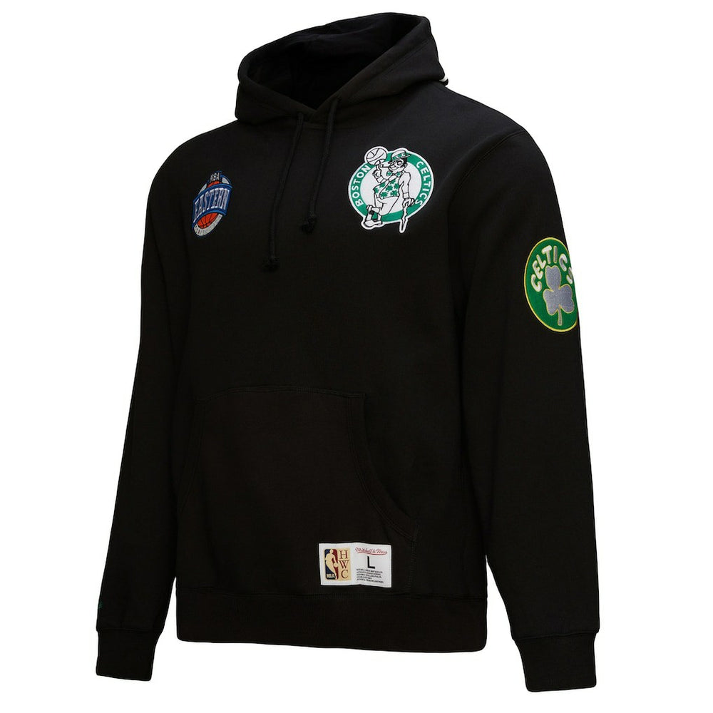 Boston Celtics Hardwood Classics Blackout Collection Pullover Hoodie Black | Mitchell & Ness Near Me