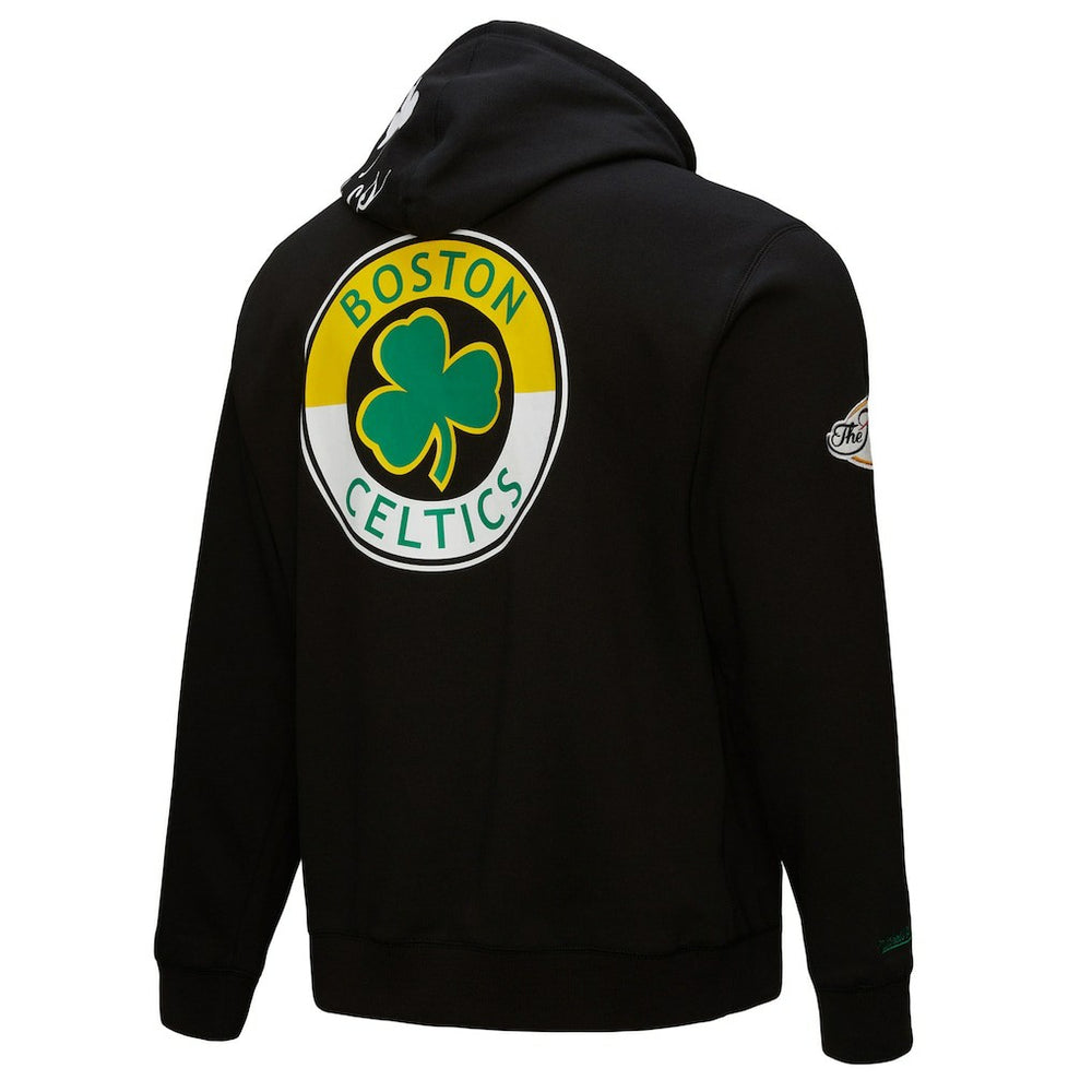 Boston Celtics Hardwood Classics Blackout Collection Pullover Hoodie Black | Mitchell & Ness Near Me