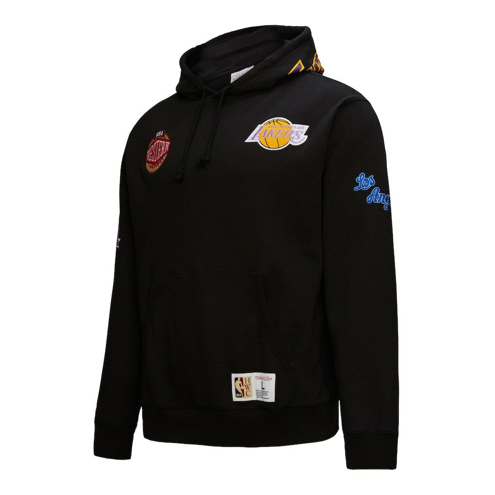 Los Angeles Lakers Hardwood Classics Blackout Collection Pullover Hoodie Black | Mitchell & Ness Near Me