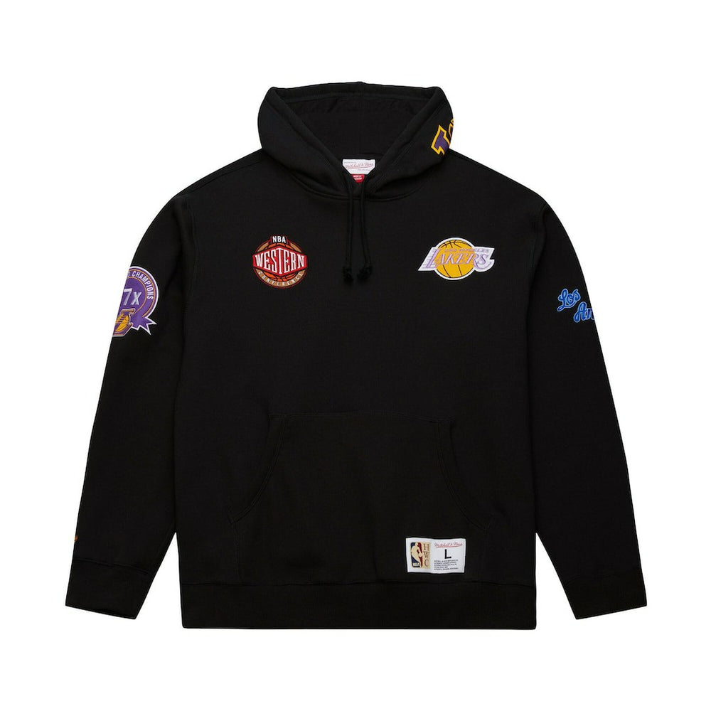 Los Angeles Lakers Hardwood Classics Blackout Collection Pullover Hoodie Black | Mitchell & Ness Near Me