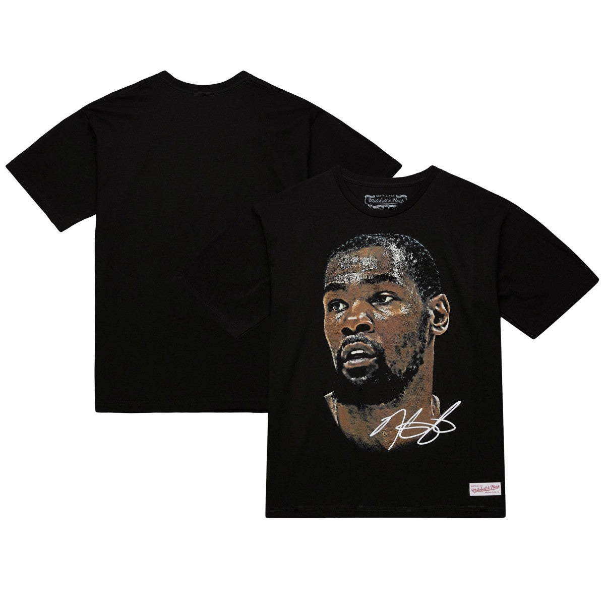 Kevin Durant NBA Unisex Real Big Face Player T-Shirt Black | Mitchell & Ness outlet
