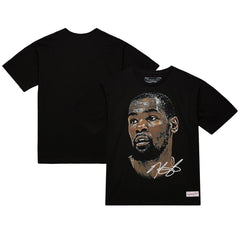 Kevin Durant NBA Unisex Real Big Face Player T-Shirt Black | Mitchell & Ness outlet