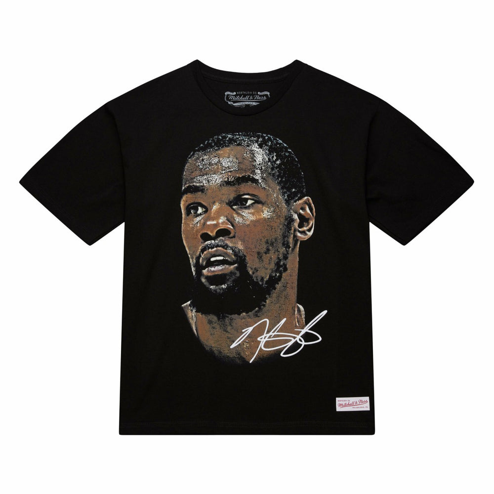 Kevin Durant NBA Unisex Real Big Face Player T-Shirt Black | Mitchell & Ness outlet
