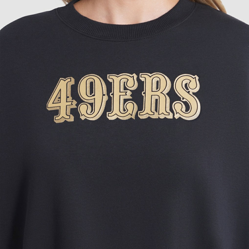 Nike San Francisco 49ers Women's 2025 Rivalries Collection Oversized Phoenix Fleece Sweatshirt Black