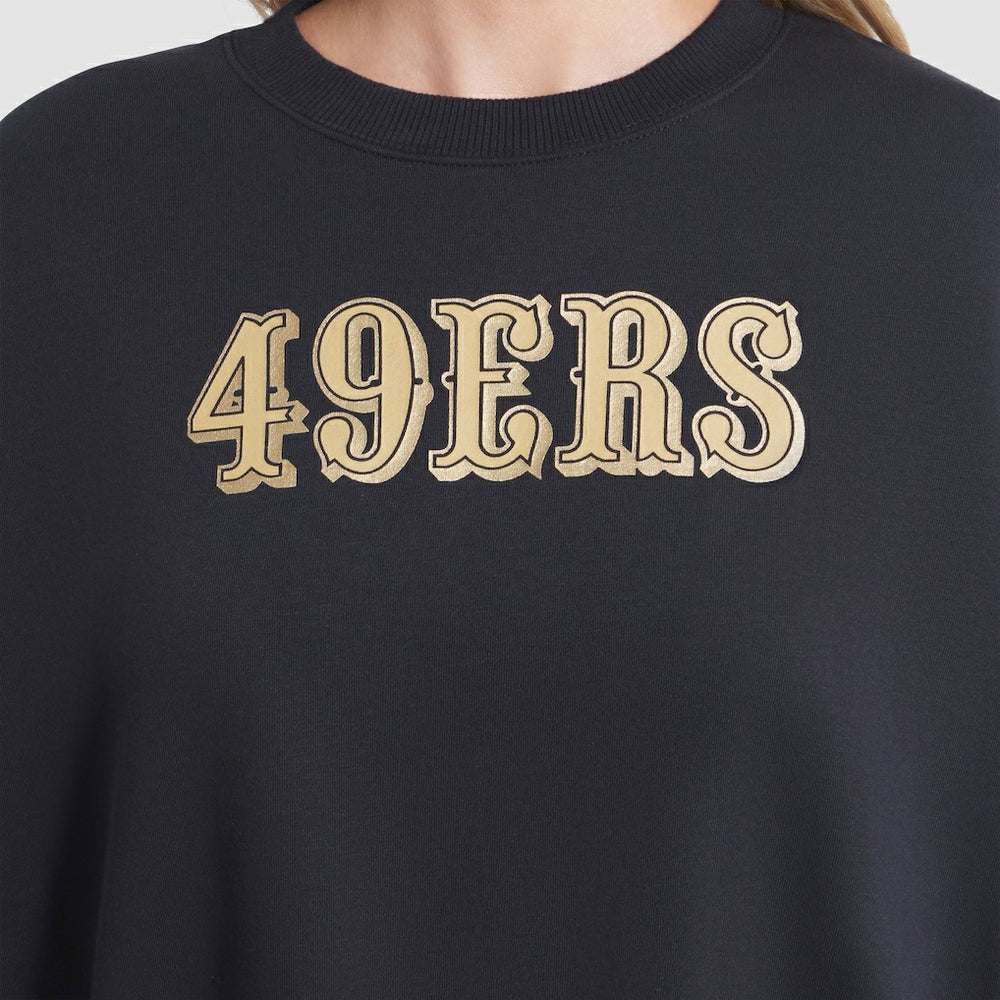 Nike San Francisco 49ers Women's 2025 Rivalries Collection Oversized Phoenix Fleece Sweatshirt Black