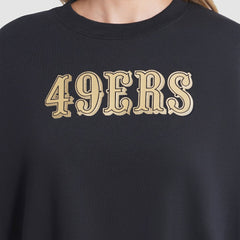 Nike San Francisco 49ers Women's 2025 Rivalries Collection Oversized Phoenix Fleece Sweatshirt Black