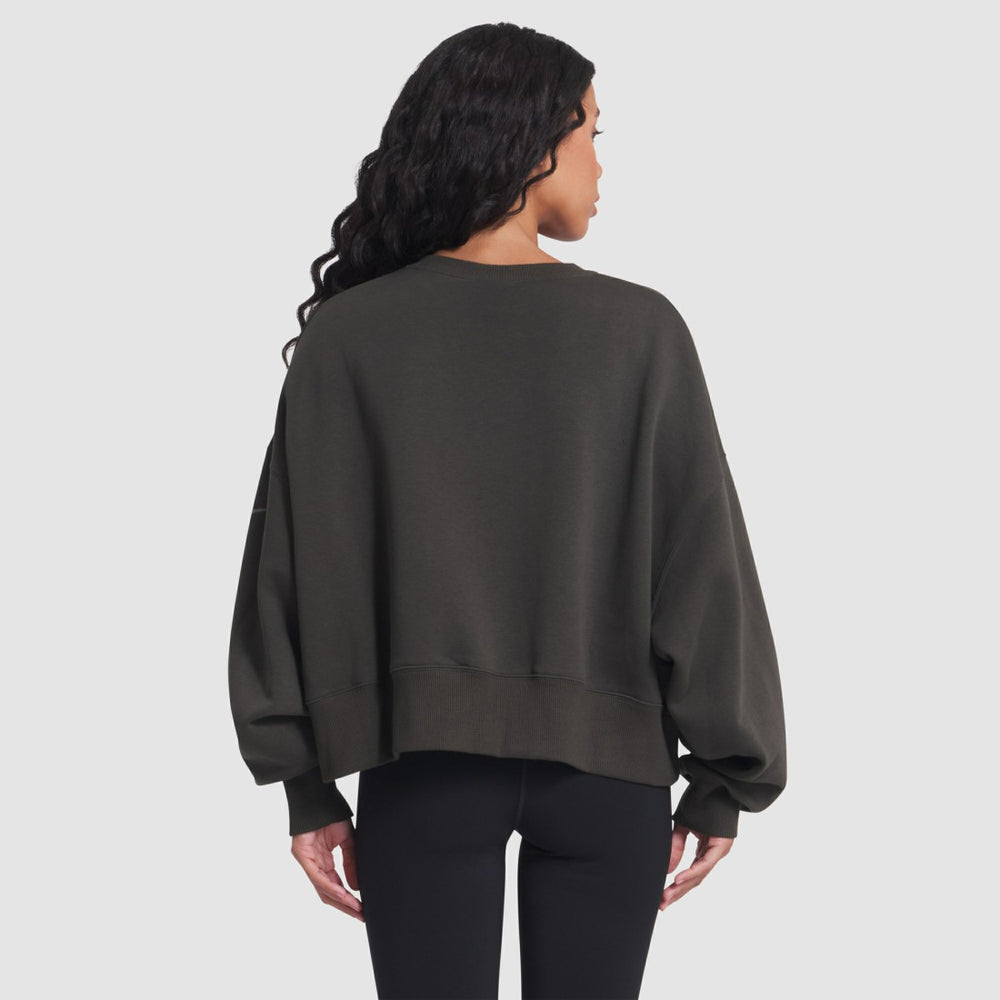 Nike New York Jets Women's 2025 Rivalries Collection Oversized Phoenix Fleece Sweatshirt Gotham Green