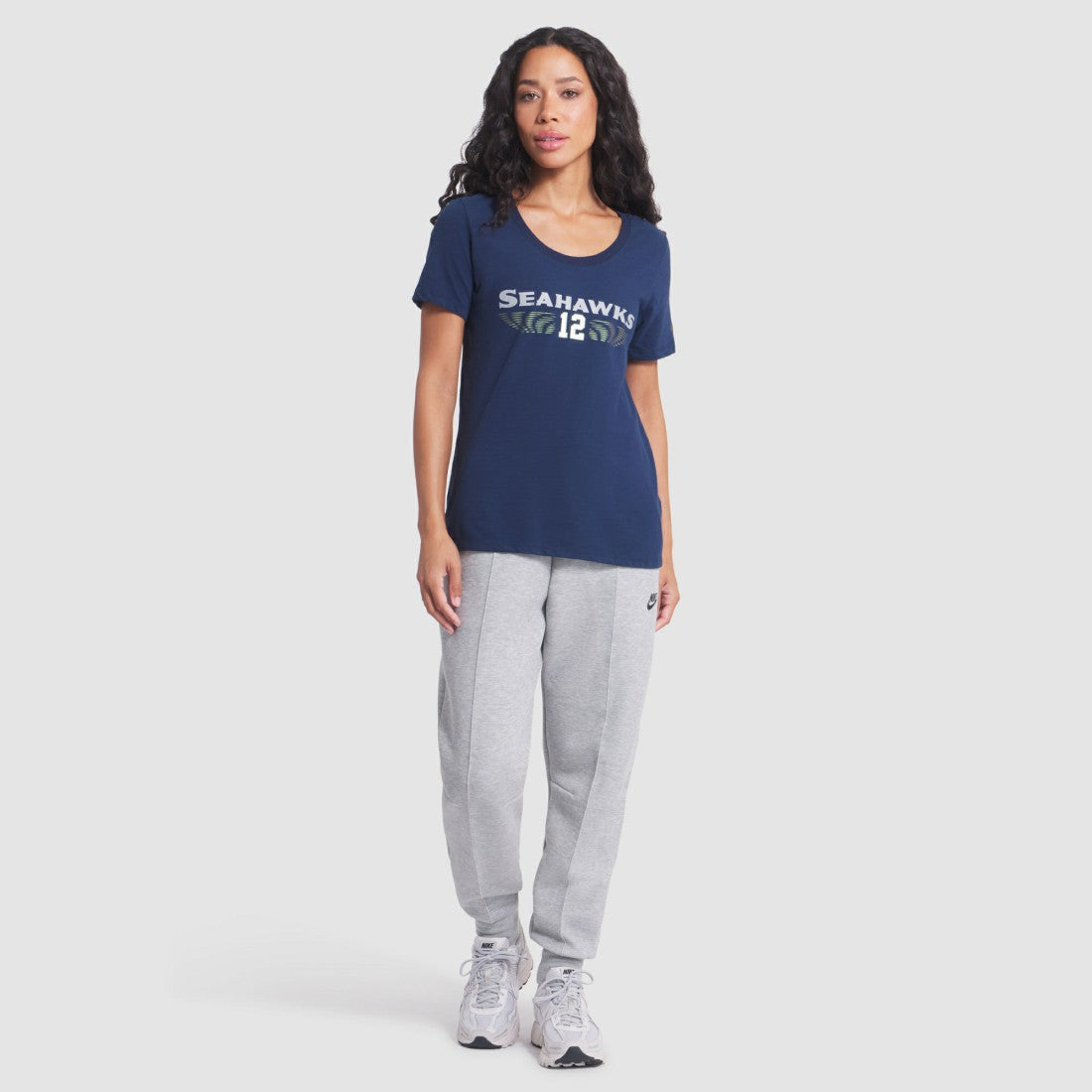 Nike Seattle Seahawks Women's 2025 Rivalries Collection Slub Dri-FIT T-Shirt College Navy
