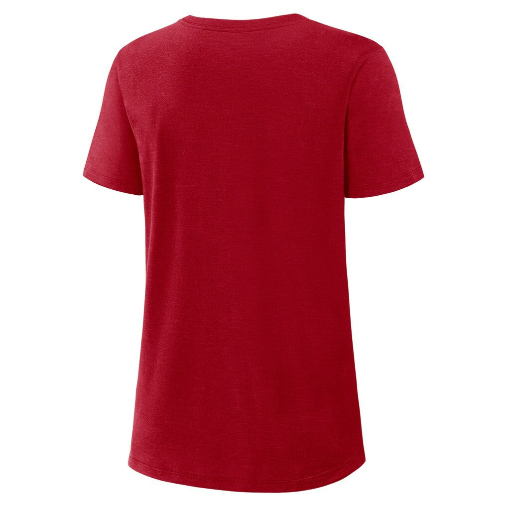 Nike San Francisco 49ers Women's 2025 Rivalries Collection Slub Dri-FIT T-Shirt Scarlet
