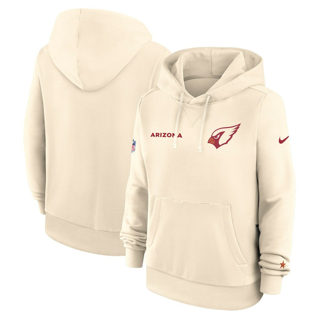Nike Arizona Cardinals Women's 2025 Rivalries Collection Standard Issue Sideline Dri-FIT Hoodie Natural